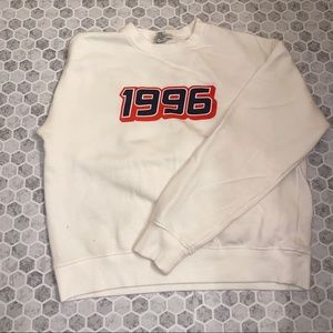 “1996” Cream Crewneck